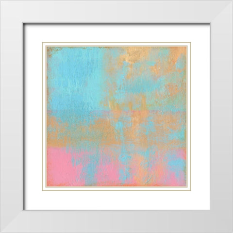 Day Glow Pastel II White Modern Wood Framed Art Print with Double Matting by Young, Carol
