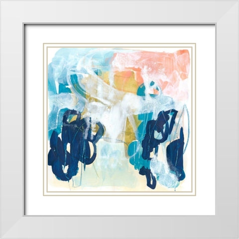 Graffiti Notation IV White Modern Wood Framed Art Print with Double Matting by Vess, June Erica