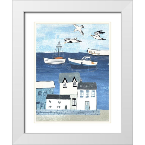 Sailors Rest I White Modern Wood Framed Art Print with Double Matting by Wang, Melissa