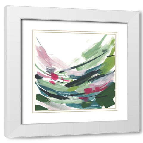 Color Limited I White Modern Wood Framed Art Print with Double Matting by Wang, Melissa