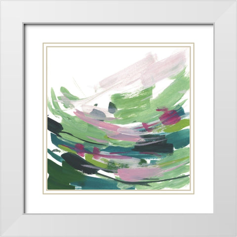 Color Limited II White Modern Wood Framed Art Print with Double Matting by Wang, Melissa