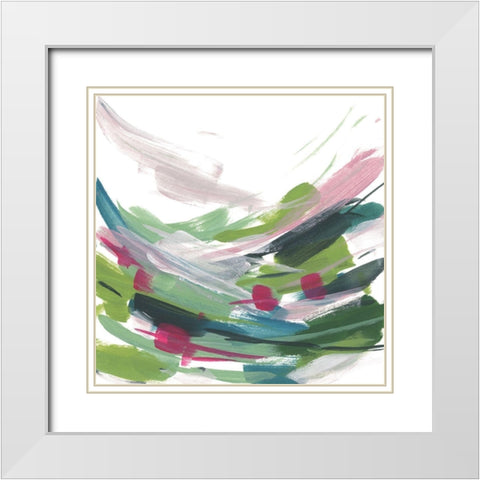 Color Limited III White Modern Wood Framed Art Print with Double Matting by Wang, Melissa