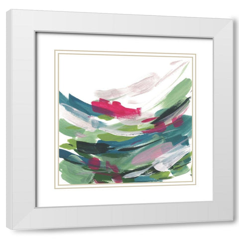 Color Limited IV White Modern Wood Framed Art Print with Double Matting by Wang, Melissa