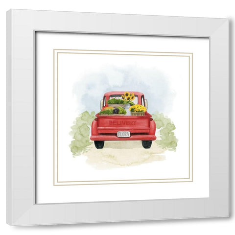 Farm Flora I White Modern Wood Framed Art Print with Double Matting by Popp, Grace