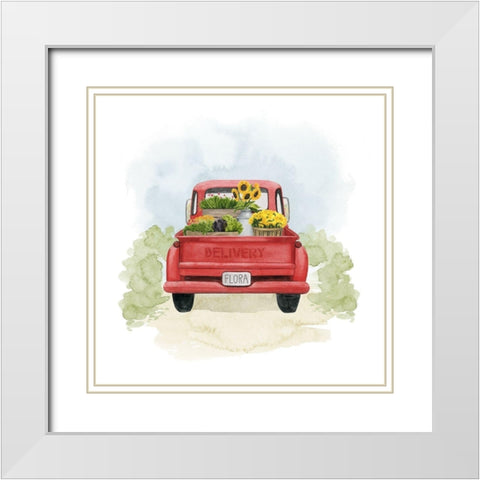 Farm Flora I White Modern Wood Framed Art Print with Double Matting by Popp, Grace