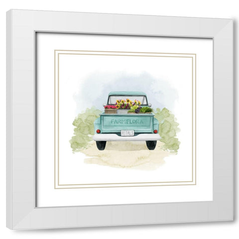 Farm Flora II White Modern Wood Framed Art Print with Double Matting by Popp, Grace