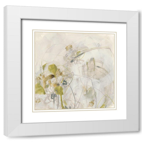 Arctic Lichen IV White Modern Wood Framed Art Print with Double Matting by Vess, June Erica