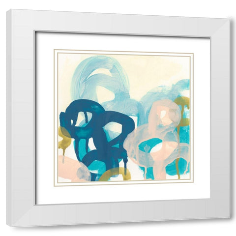 Filament I White Modern Wood Framed Art Print with Double Matting by Vess, June Erica