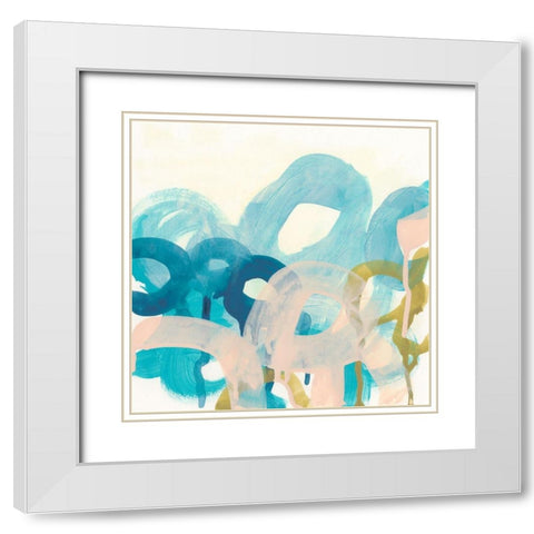 Filament II White Modern Wood Framed Art Print with Double Matting by Vess, June Erica