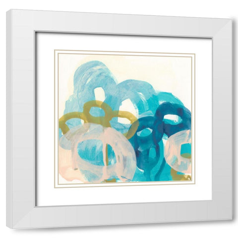 Filament III White Modern Wood Framed Art Print with Double Matting by Vess, June Erica