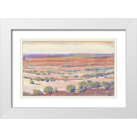 High Desert Pastels I White Modern Wood Framed Art Print with Double Matting by OToole, Tim