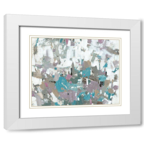 Bits and Pieces I White Modern Wood Framed Art Print with Double Matting by OToole, Tim