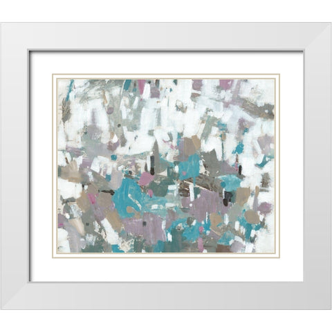 Bits and Pieces I White Modern Wood Framed Art Print with Double Matting by OToole, Tim