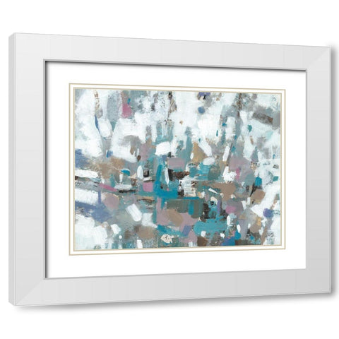 Bits and Pieces II White Modern Wood Framed Art Print with Double Matting by OToole, Tim