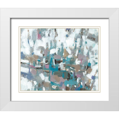 Bits and Pieces II White Modern Wood Framed Art Print with Double Matting by OToole, Tim