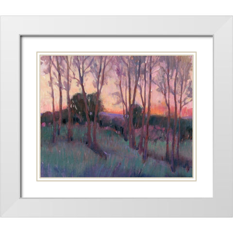 Morning Light II White Modern Wood Framed Art Print with Double Matting by OToole, Tim