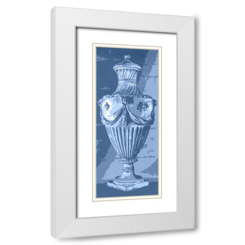 Graphic Urn III White Modern Wood Framed Art Print with Double Matting by Harper, Ethan