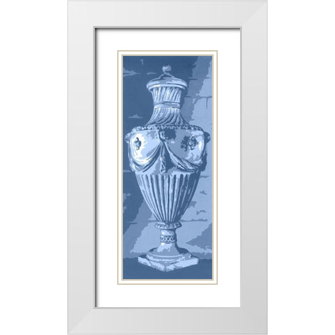 Graphic Urn III White Modern Wood Framed Art Print with Double Matting by Harper, Ethan