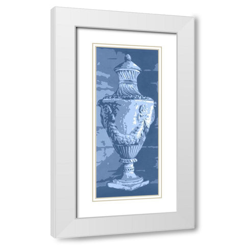 Graphic Urn IV White Modern Wood Framed Art Print with Double Matting by Harper, Ethan