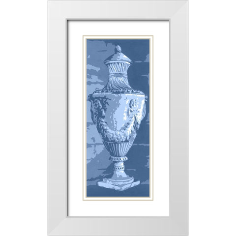 Graphic Urn IV White Modern Wood Framed Art Print with Double Matting by Harper, Ethan