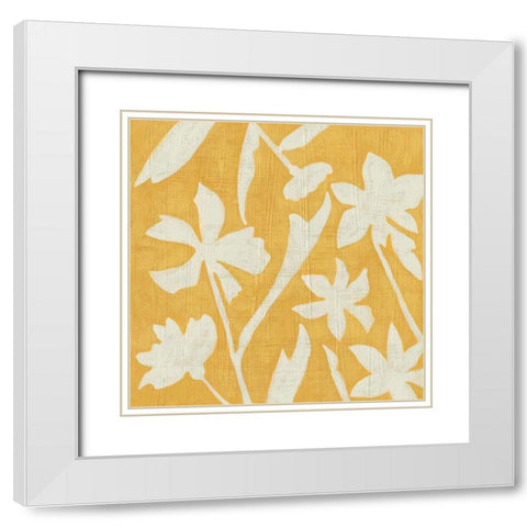 Sunlight Silhouette II White Modern Wood Framed Art Print with Double Matting by Zarris, Chariklia