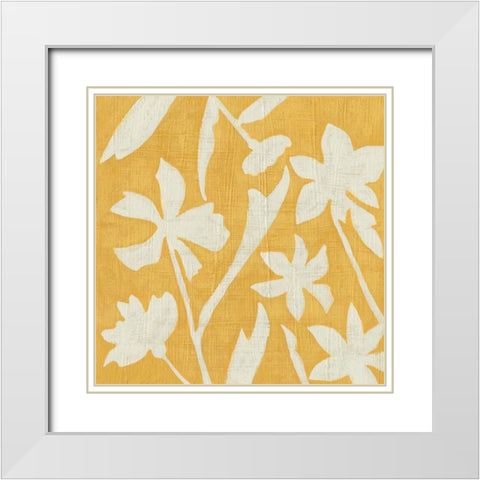 Sunlight Silhouette II White Modern Wood Framed Art Print with Double Matting by Zarris, Chariklia