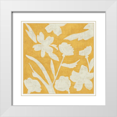 Sunlight Silhouette IV White Modern Wood Framed Art Print with Double Matting by Zarris, Chariklia