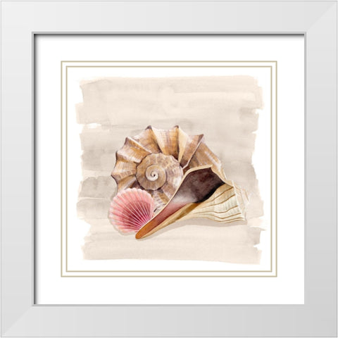 Ocean Keepsake II White Modern Wood Framed Art Print with Double Matting by Popp, Grace