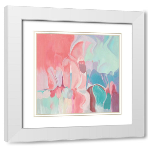Melodies White Modern Wood Framed Art Print with Double Matting by Orlov, Irena