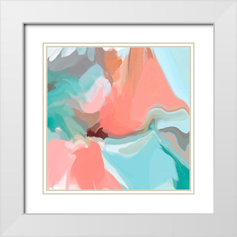 Only a Love White Modern Wood Framed Art Print with Double Matting by Orlov, Irena