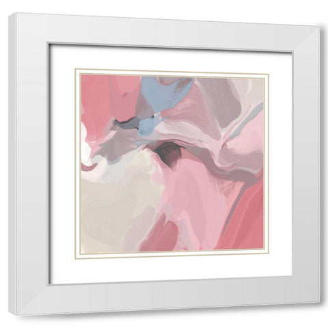 The Shades of Red White Modern Wood Framed Art Print with Double Matting by Orlov, Irena