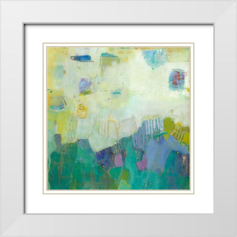 Brontide II White Modern Wood Framed Art Print with Double Matting by Jachimiec, Sue