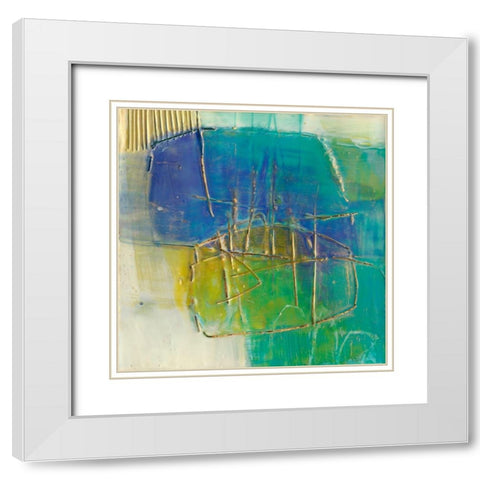Perched I White Modern Wood Framed Art Print with Double Matting by Jachimiec, Sue