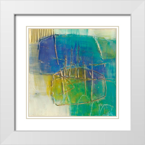 Perched I White Modern Wood Framed Art Print with Double Matting by Jachimiec, Sue