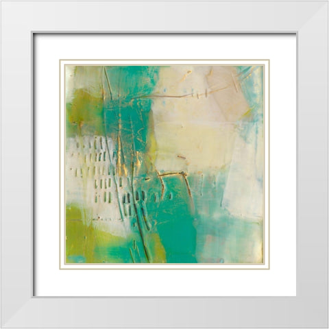 Moira I White Modern Wood Framed Art Print with Double Matting by Jachimiec, Sue