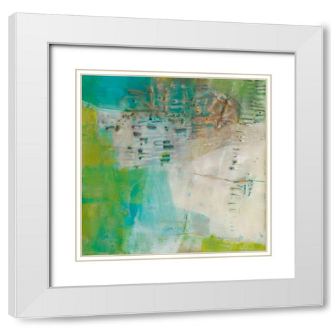 Moira IV White Modern Wood Framed Art Print with Double Matting by Jachimiec, Sue