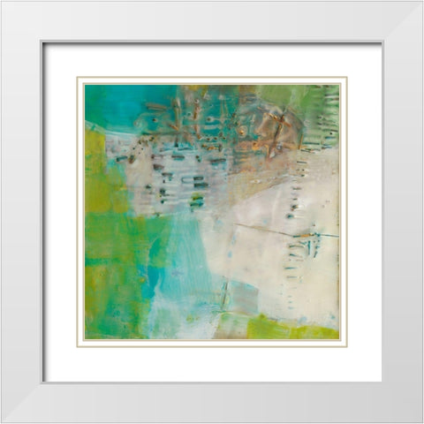 Moira IV White Modern Wood Framed Art Print with Double Matting by Jachimiec, Sue