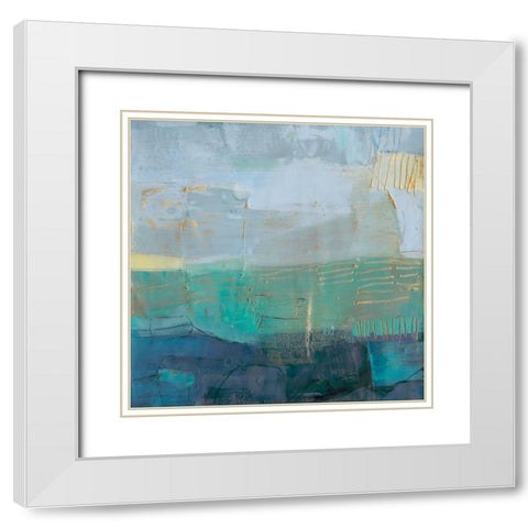 Rianti I White Modern Wood Framed Art Print with Double Matting by Jachimiec, Sue