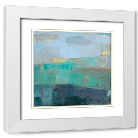 Rianti II White Modern Wood Framed Art Print with Double Matting by Jachimiec, Sue