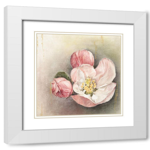 Enlightenment Blossom I White Modern Wood Framed Art Print with Double Matting by Liama, Lily