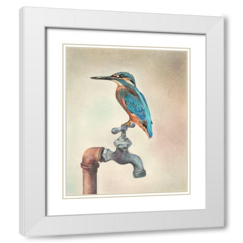 Glory Bird III White Modern Wood Framed Art Print with Double Matting by Liama, Lily