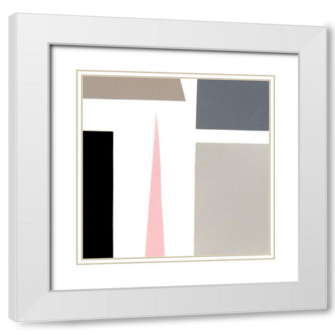 Color Blocks IV White Modern Wood Framed Art Print with Double Matting by Ludwig, Alicia