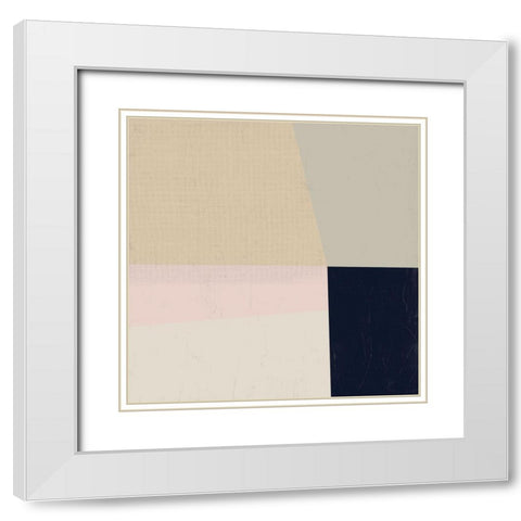 Color Plain II White Modern Wood Framed Art Print with Double Matting by Vess, June Erica