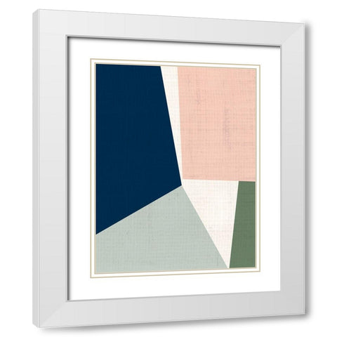 Steppe I White Modern Wood Framed Art Print with Double Matting by Vess, June Erica