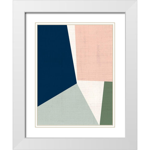Steppe I White Modern Wood Framed Art Print with Double Matting by Vess, June Erica