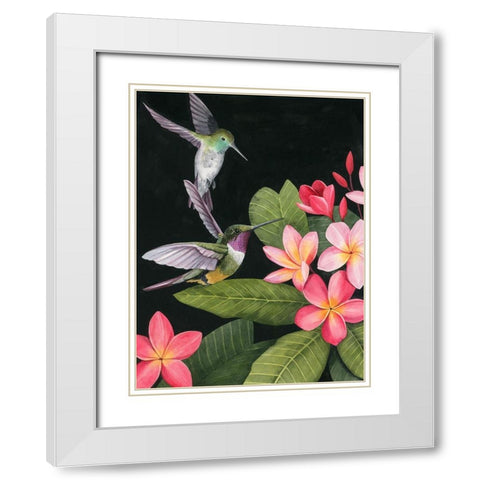 In the Plumeria I White Modern Wood Framed Art Print with Double Matting by Popp, Grace