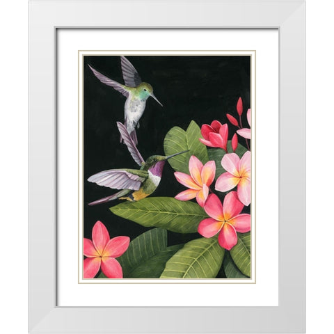 In the Plumeria I White Modern Wood Framed Art Print with Double Matting by Popp, Grace