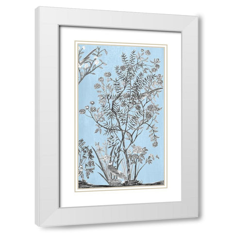 Tree of Life Chinoi I White Modern Wood Framed Art Print with Double Matting by Wang, Melissa