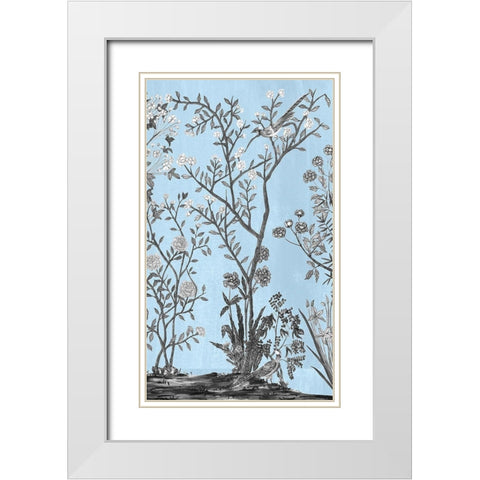 Tree of Life Chinoi III White Modern Wood Framed Art Print with Double Matting by Wang, Melissa
