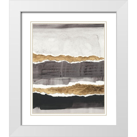 Greystone I White Modern Wood Framed Art Print with Double Matting by Vanna Lam